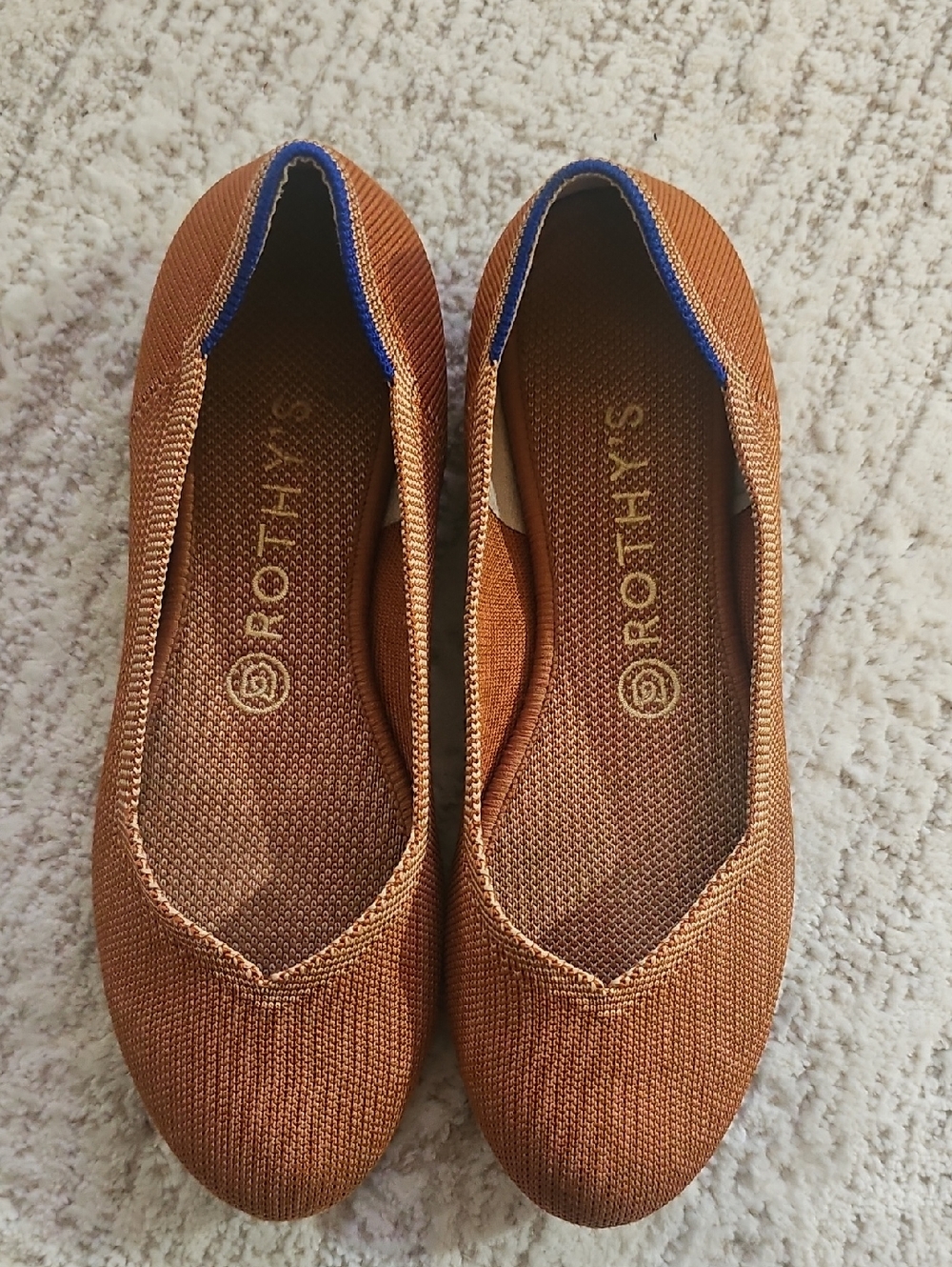 Rothy's Amber/fawn Color Flats Shoes 8